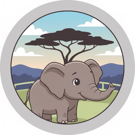 Eco-Tourism Icon (Elephant)